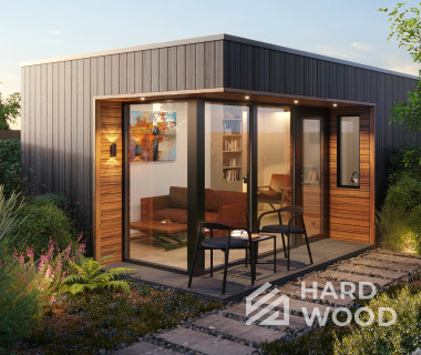 Крытая беседка для дачи деревянная 4х4 №51 - фото 1669