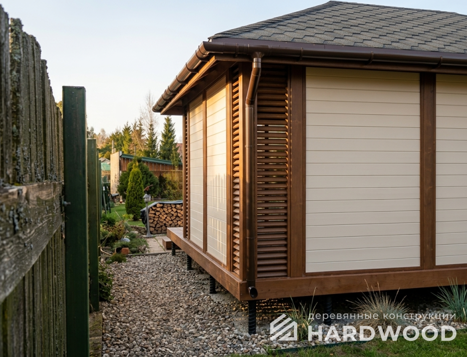 Четырехскатная беседка из дерева №99 - фото 2289