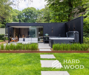 Закрытая беседка с барбекю и остеклением №6 - фото 1333